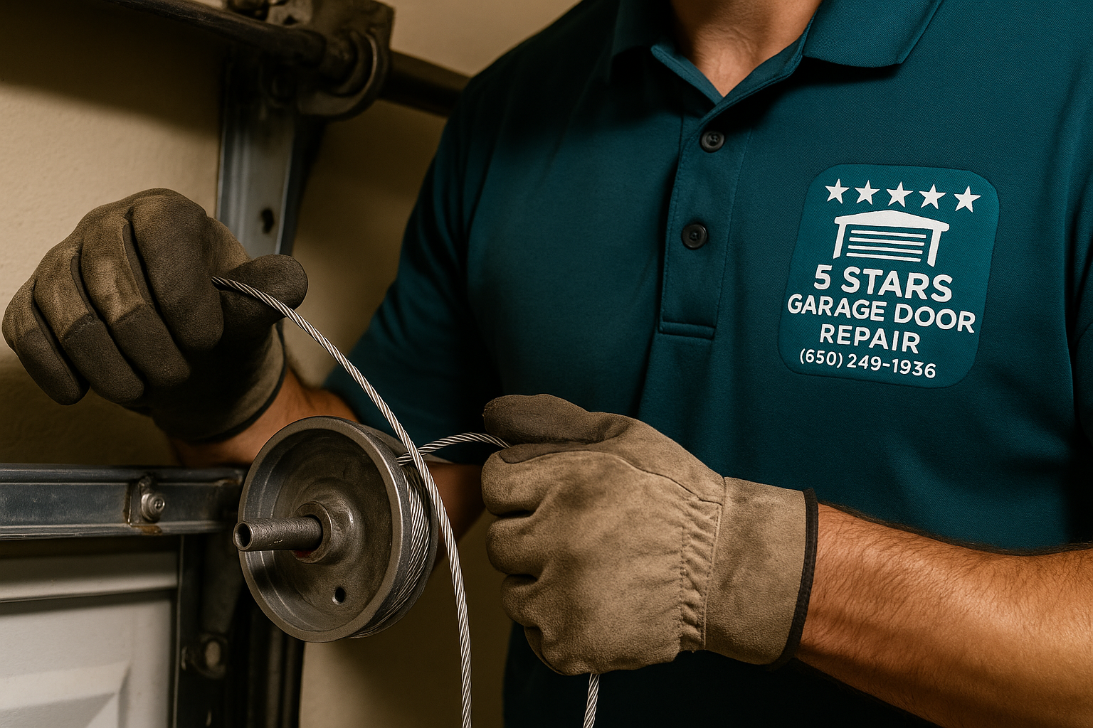 Garage Door Cable Repair in Redwood City