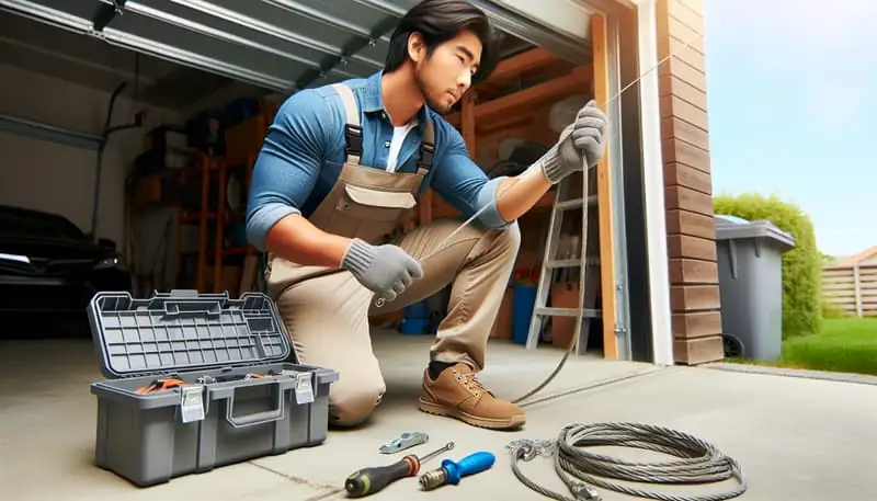 Garage Door Cable Repair — Mountain View