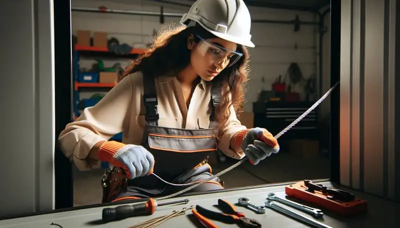 Garage Door Cable Repair — Henderson