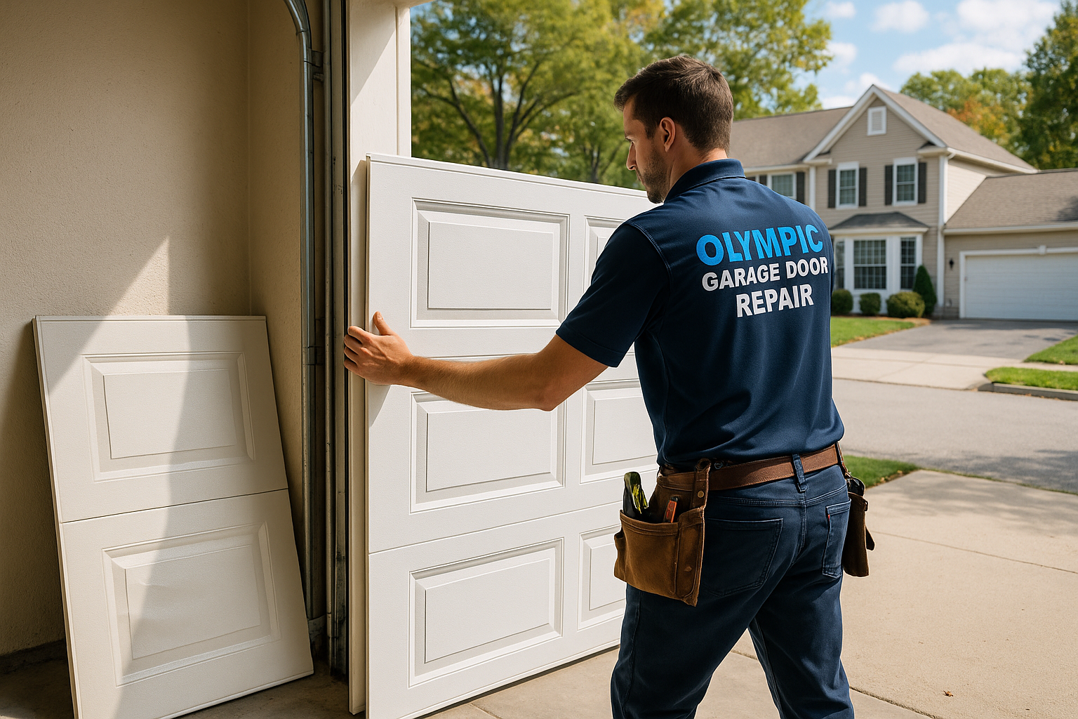 Garage Door Panel Replacement service in Redwood City