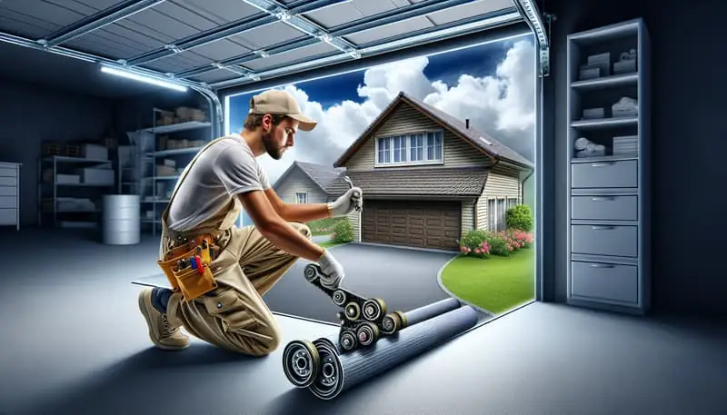 Garage Door Roller Replacement in Henderson