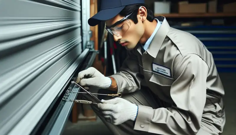 Garage Door Track Repair — Cooley Landing